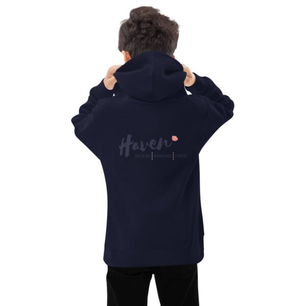 kids fleece hoodie navy blazer back 638cf17b1f450