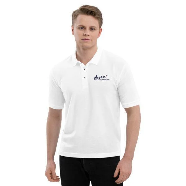 premium polo shirt white front 638cf1fa00b3b