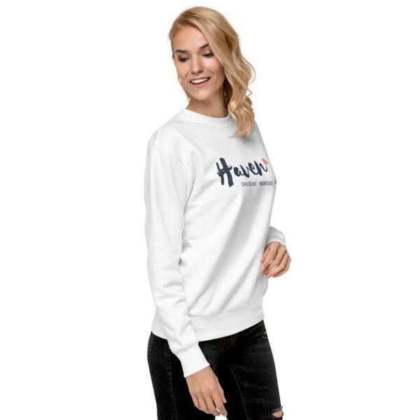 unisex premium sweatshirt white right front 638d13a4a5146